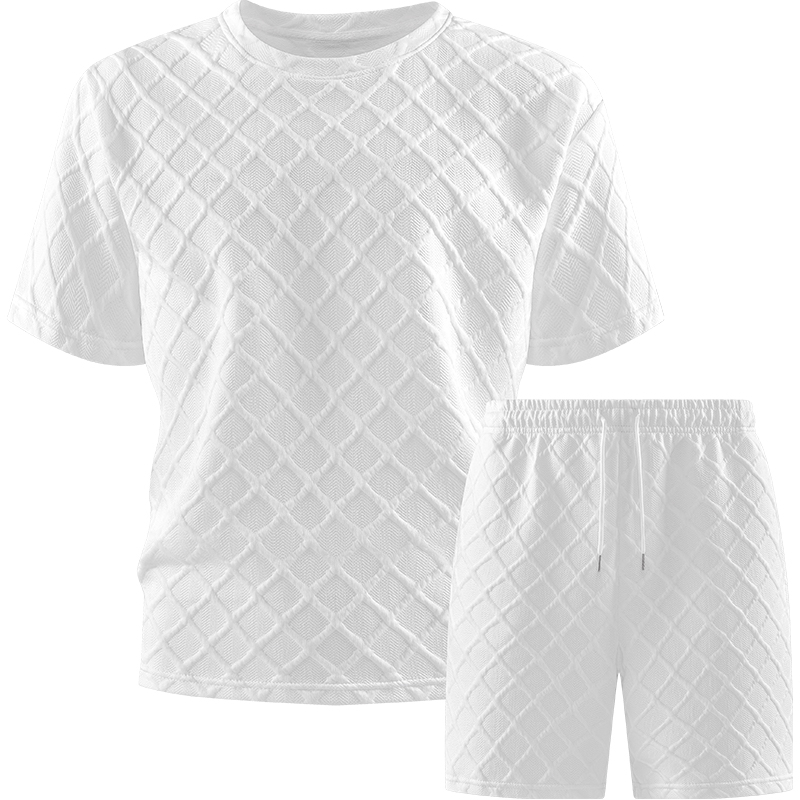 Outdoor Sports Outfit - Men Summer New Shorts & T-Shirt