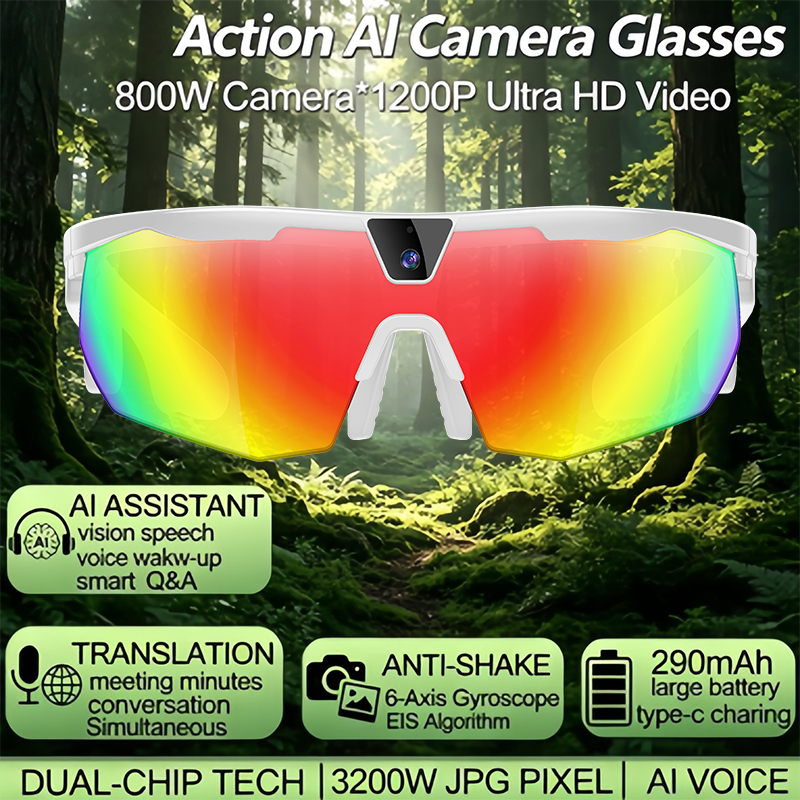 2026 AI Skiing Smart Glasses 8 - Outdoor Sport Camera avis et prix