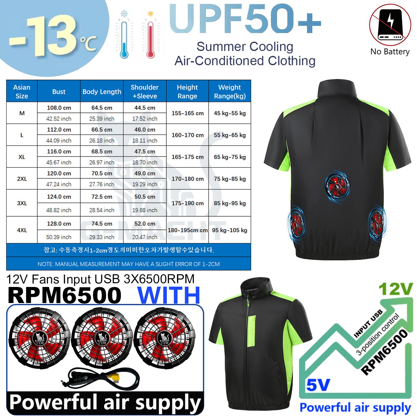 Summer 4 Fans Air Conditioning - Outdoor Sport Windbreaker avis et prix
