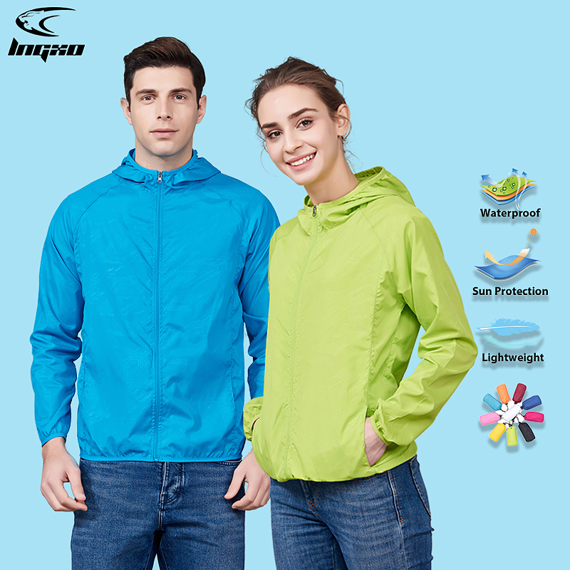 LNGXO Unisex Hiking Jacket Men - Outdoor Sport Windbreaker avis et prix