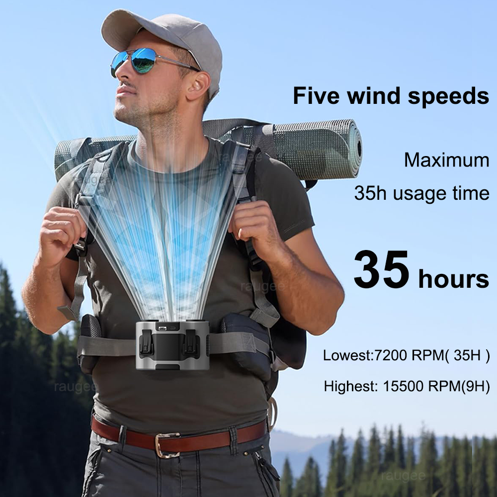 20000Mah Waist Fan Portable Cl - Outdoor Sport Outlet avis et prix
