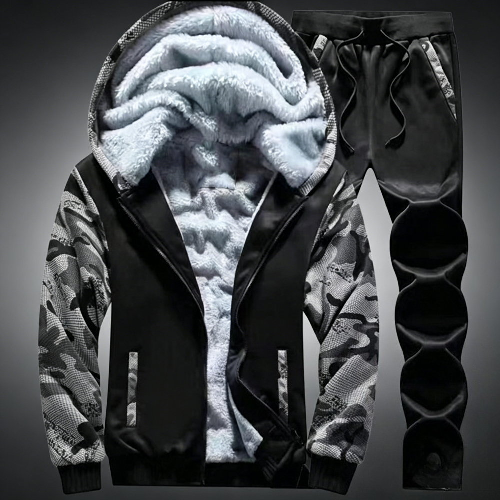 Men's Tracksuit Fleece Hooded  - Outdoor Sports Outfit avis et prix