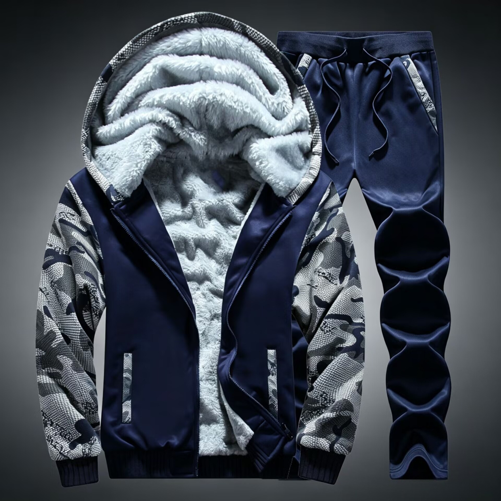 Men's Tracksuit Fleece Hooded  - Outdoor Sports Outfit avis et prix