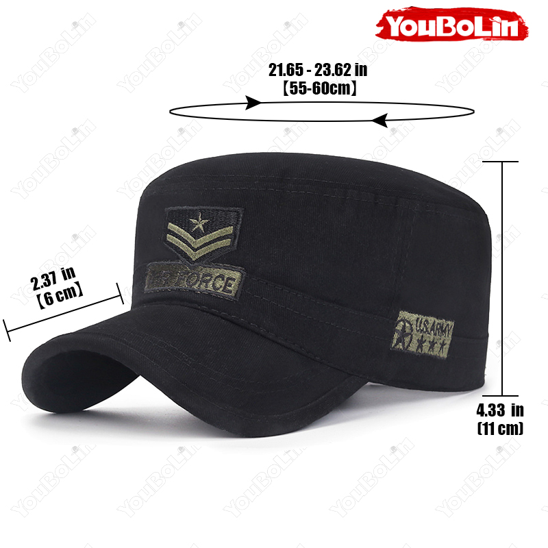 Flat-Top Military Cap, Unisex, - Academy Sports Outdoor avis et prix