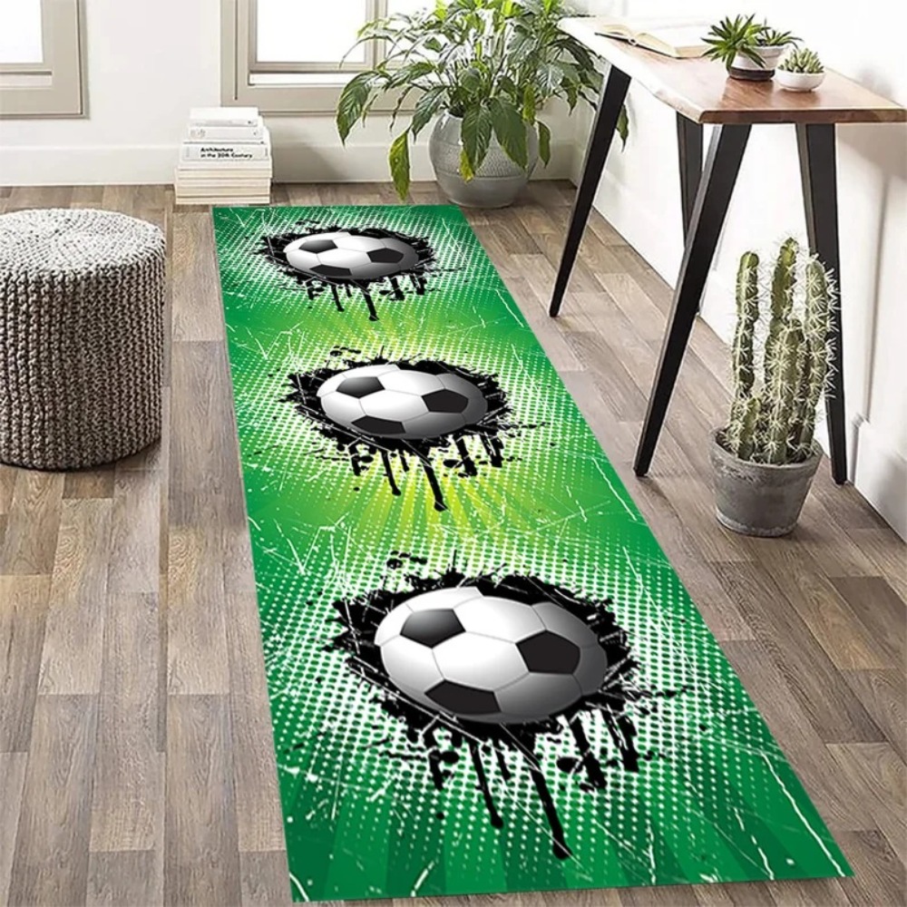 Soccer Ball Print Runner Rug A - Outdoor Sport Live avis et prix