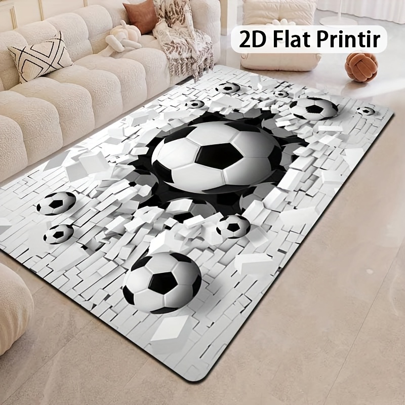 Soccer Ball 3D Effect Rug Flan - Outdoor Sport Live avis et prix