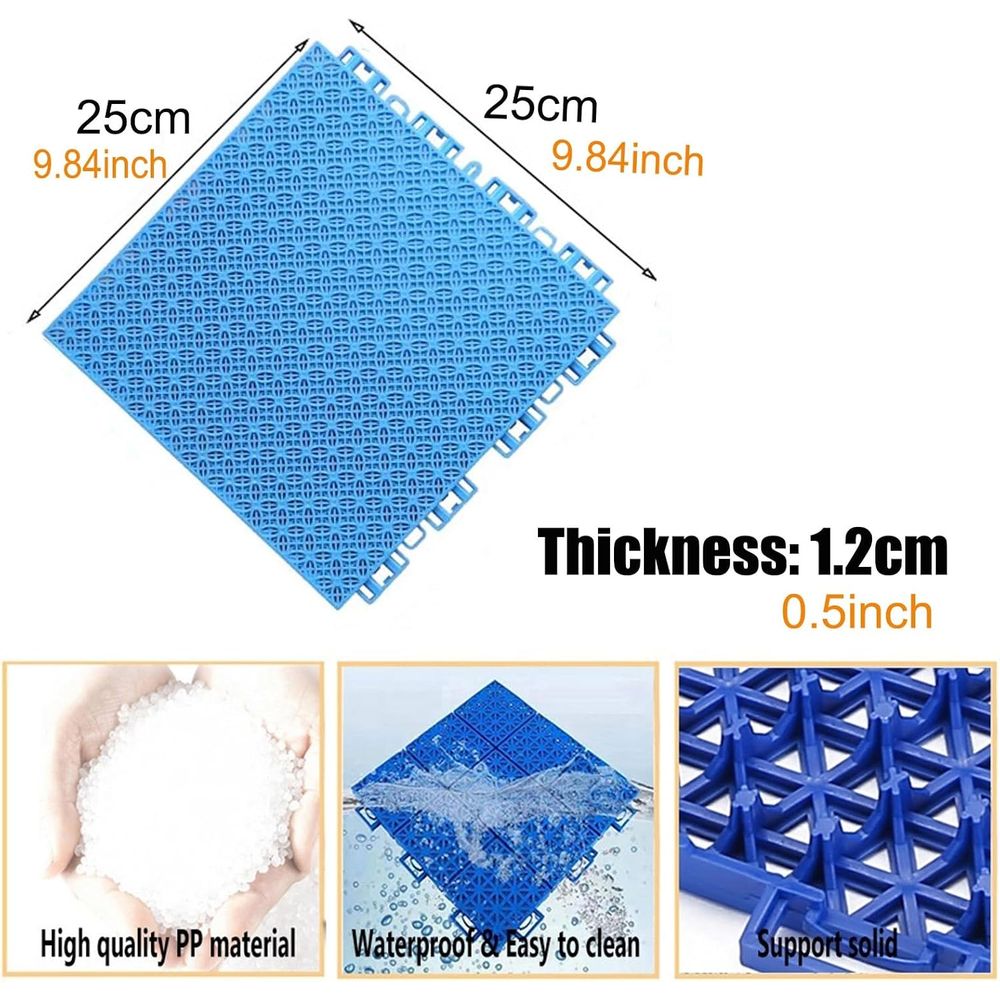 25 Inch Interlocking Outdoor F - Outdoor Sport Court Flooring avis et prix