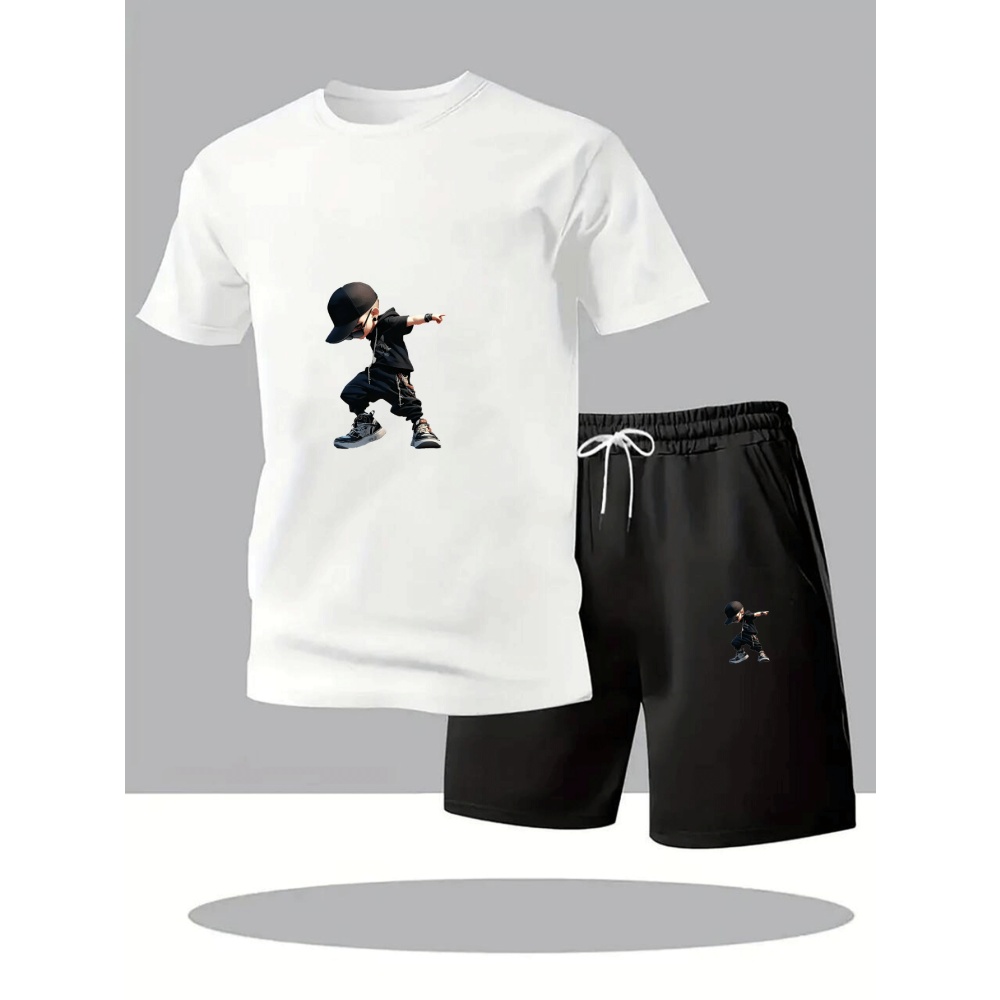 Summer Men's T-Shirts Sets Rou - Outdoor Sports Outfit avis et prix