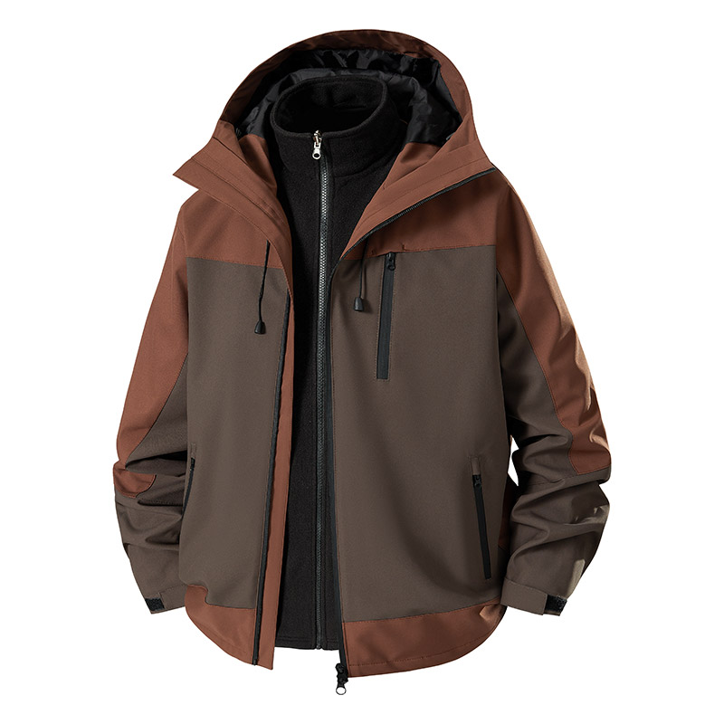 3-in-1 Splicing Mens Hiking Ja - Outdoor Sport Windbreaker avis et prix