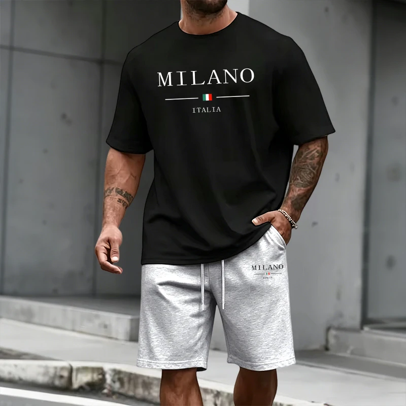 Men's Tracksuit Short Sleeve T - Outdoor Sports Outfit avis et prix